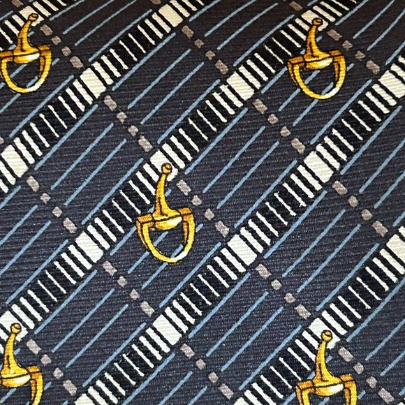 Celine men’s tie horsebit gray 60” - Picture 2 of 6